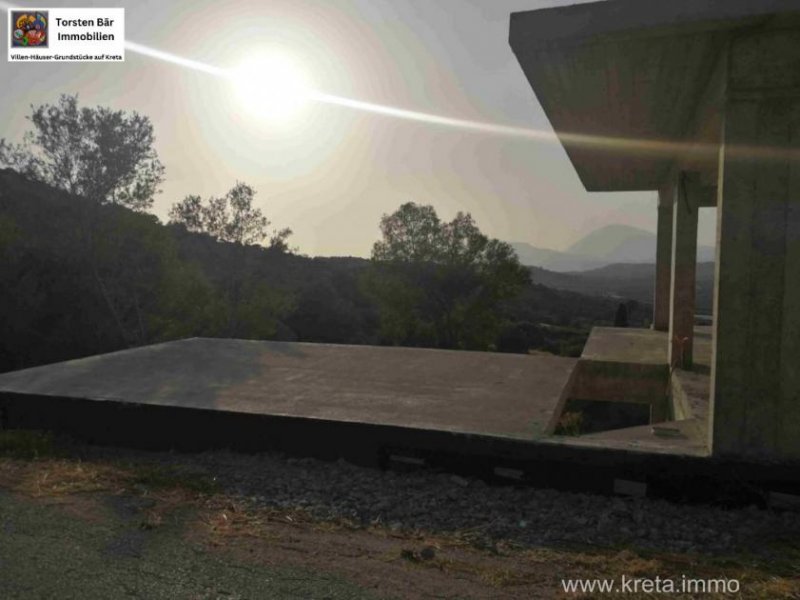 Kouses Kreta Kouse Villa im Bau - mit Blick auf die Messara-Ebene Haus kaufen